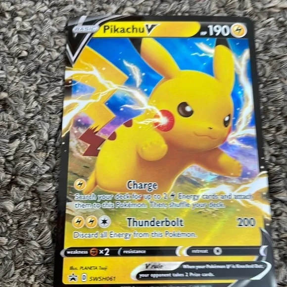 Pokemon | Other | Pikachu V Hp 9 | Poshmark